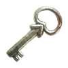 Pendant. Fashion Zinc Alloy Jewelry Findings. Lead-free. Key 23x11mm. Sold by Bag