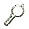 Pendant. Fashion Zinc Alloy Jewelry Findings. Lead-free. Key 68x32mm. Sold by Bag
