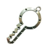 Pendant. Fashion Zinc Alloy Jewelry Findings. Lead-free. Key 68x32mm. Sold by Bag