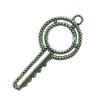 Pendant. Fashion Zinc Alloy Jewelry Findings. Lead-free. Key 49x22mm. Sold by Bag
