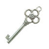 Pendant. Fashion Zinc Alloy Jewelry Findings. Lead-free. Key 57x21mm. Sold by Bag