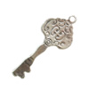 Pendant. Fashion Zinc Alloy Jewelry Findings. Lead-free. Key 58x24mm. Sold by Bag