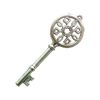 Pendant. Fashion Zinc Alloy Jewelry Findings. Lead-free. Key 71x25mm. Sold by Bag
