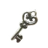 Pendant. Fashion Zinc Alloy Jewelry Findings. Lead-free. Key 20x9mm. Sold by Bag