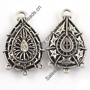 Connector. Fashion Zinc Alloy Jewelry Findings. Lead-free 45x28mm. Sold by Bag