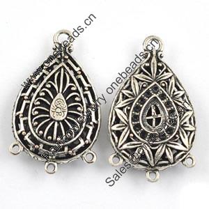 Connector. Fashion Zinc Alloy Jewelry Findings. Lead-free 44x26mm. Sold by Bag