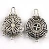 Connector. Fashion Zinc Alloy Jewelry Findings. Lead-free 47x32mm. Sold by Bag
