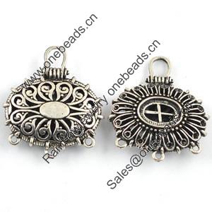 Connector. Fashion Zinc Alloy Jewelry Findings. Lead-free 39x34mm. Sold by Bag