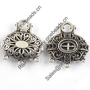 Connector. Fashion Zinc Alloy Jewelry Findings. Lead-free 38x33mm. Sold by Bag