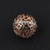 Copper Zircon Beads, Fashion jewelry findings, A Grade  Round 12mm, Sold by PC
