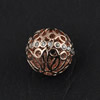 Copper Zircon Beads, Fashion jewelry findings, A Grade  Round 12mm, Sold by PC