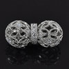 Copper Zircon Beads, Fashion jewelry findings, A Grade  10x21mm, Sold by PC
