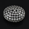 Copper Zircon Beads, Fashion jewelry findings, A Grade Flat Round 19x23mm, Sold by PC
