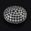 Copper Zircon Beads, Fashion jewelry findings, A Grade Flat Round 19x23mm, Sold by PC