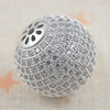Copper Zircon Beads, Fashion jewelry findings, A Grade  Round 17mm, Sold by PC
