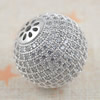 Copper Zircon Beads, Fashion jewelry findings, A Grade  Round 17mm, Sold by PC