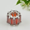 Copper Zircon Beads, Fashion jewelry findings, A Grade Column 7x10mm, Hole 5.0mm, Sold by PC
