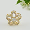 Copper Zircon Beads, Fashion jewelry findings, A Grade Flower 13x13mm, Sold by PC
