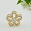 Copper Zircon Beads, Fashion jewelry findings, A Grade Flower 13x13mm, Sold by PC