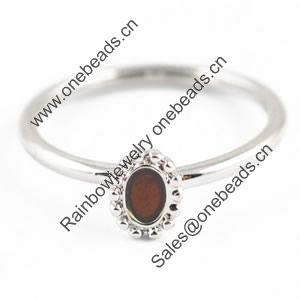 Fashion Enamel Copper Finger Ring Jewelry, 17#,18#,19#,20#,21#, Sold by Bag