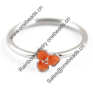 Fashion Enamel Copper Finger Ring Jewelry, 17#,18#,19#,20#,21#, Sold by Bag