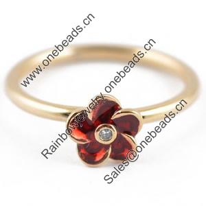 Fashion Enamel Copper Finger Ring Jewelry, 17#,18#,19#,20#,21#, Sold by Bag