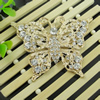 Pendant with Crystal Beads  Fashion Zinc Alloy Jewelry Findings. Lead-free. Animal 79x59mm. Sold by PC
