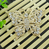 Pendant with Crystal Beads  Fashion Zinc Alloy Jewelry Findings. Lead-free. Animal 79x59mm. Sold by PC