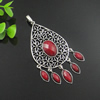 Pendant with Resin  Cabochons. Fashion Zinc Alloy Jewelry Findings. Lead-free. 41x87mm. Sold by PC