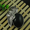 Pendant with Resin  Cabochons. Fashion Zinc Alloy Jewelry Findings. Lead-free. 65x45mm. Sold by PC
