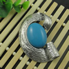 Pendant with Resin  Cabochons. Fashion Zinc Alloy Jewelry Findings. Lead-free. 69x50mm. Sold by PC
