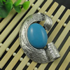 Pendant with Resin  Cabochons. Fashion Zinc Alloy Jewelry Findings. Lead-free. 69x50mm. Sold by PC