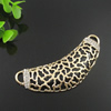 Connector with Crystal Beads . Fashion Zinc Alloy Jewelry Findings. Lead-free. 82x28mm. Sold by PC

