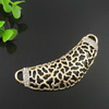 Connector with Crystal Beads . Fashion Zinc Alloy Jewelry Findings. Lead-free. 82x28mm. Sold by PC