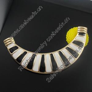 Zinc Alloy Enamel Connector, Fashion jewelry findings 125x29mm, Sold by Bag