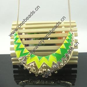 Zinc Alloy Enamel Connector, Fashion jewelry findings 112.5x35mm, Sold by Bag