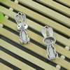 Pendant. Fashion Zinc Alloy Jewelry Findings. Lead-free. Animal 37x13mm, Inner dia：13x6mm. Sold by Bag 