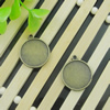 Pendant. Fashion Zinc Alloy Jewelry Findings. Lead-free. Flat Round 22x19mm, Inner dia：17mm. Sold by Bag 
