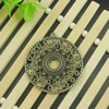 Pendant. Fashion Zinc Alloy Jewelry Findings. Lead-free. Flat Round 42x45mm, Inner dia：10mm. Sold by Bag 
