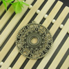 Pendant. Fashion Zinc Alloy Jewelry Findings. Lead-free. Flat Round 42x45mm, Inner dia：10mm. Sold by Bag 