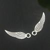 Pendant. Fashion Zinc Alloy Jewelry Findings. Lead-free. wings 5x19mm. Sold by Bag 
