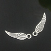 Pendant. Fashion Zinc Alloy Jewelry Findings. Lead-free. wings 5x19mm. Sold by Bag 