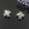 Europenan style Beads. Fashion jewelry findings. Lead-free. cross 12.5mm Hole:5mm. Sold by Bag
