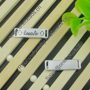 Connector. Fashion Zinc Alloy Jewelry Findings. Lead-free 25x7mm. Sold by Bag