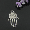 Pendant. Fashion Zinc Alloy Jewelry Findings. Lead-free. hands 22x15mm. Sold by Bag 
