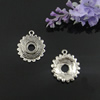 Pendant. Fashion Zinc Alloy Jewelry Findings. Lead-free. Flower 20x24mm，Inner dia：8.5mm. Sold by Bag 
