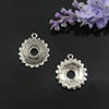 Pendant. Fashion Zinc Alloy Jewelry Findings. Lead-free. Flower 20x24mm，Inner dia：8.5mm. Sold by Bag 