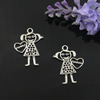 Pendant. Fashion Zinc Alloy Jewelry Findings. Lead-free. people 27x21mm. Sold by Bag 