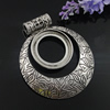 Pendant. Fashion Zinc Alloy Jewelry Findings. Lead-free.  68x58mm Inner dia：30.5mm. Sold by Bag 
