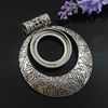 Pendant. Fashion Zinc Alloy Jewelry Findings. Lead-free.  68x58mm Inner dia：30.5mm. Sold by Bag 